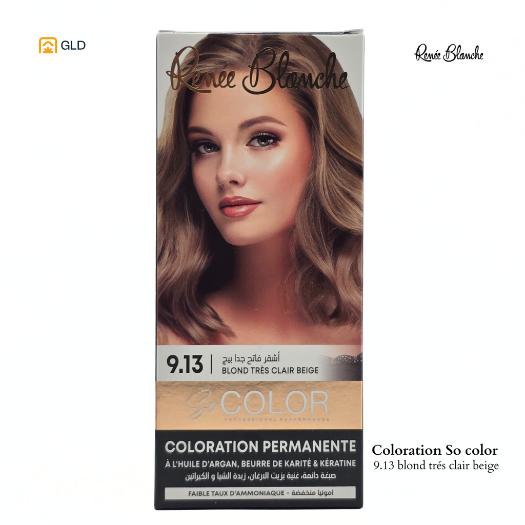 Coloration Capillaire So Color 9.13 Blond Très Clair Beige