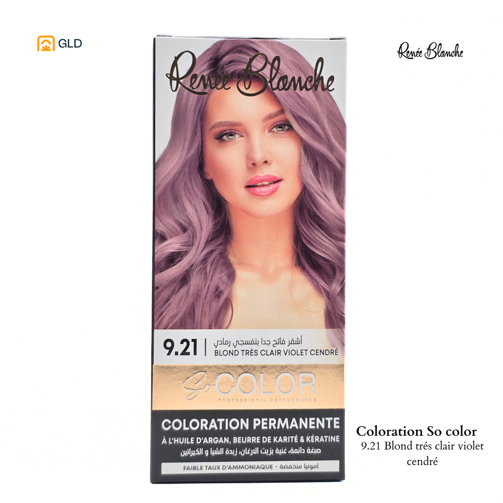 Coloration Capillaire So Color 9.21 Blond Très Clair Violet Cendré