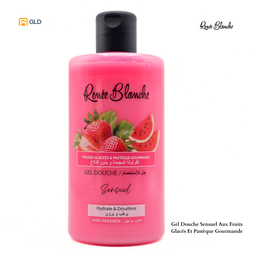 Gel Douche Renée Blanche Sensuel Aux Fruits Glacés Et Pastèque Gourmande