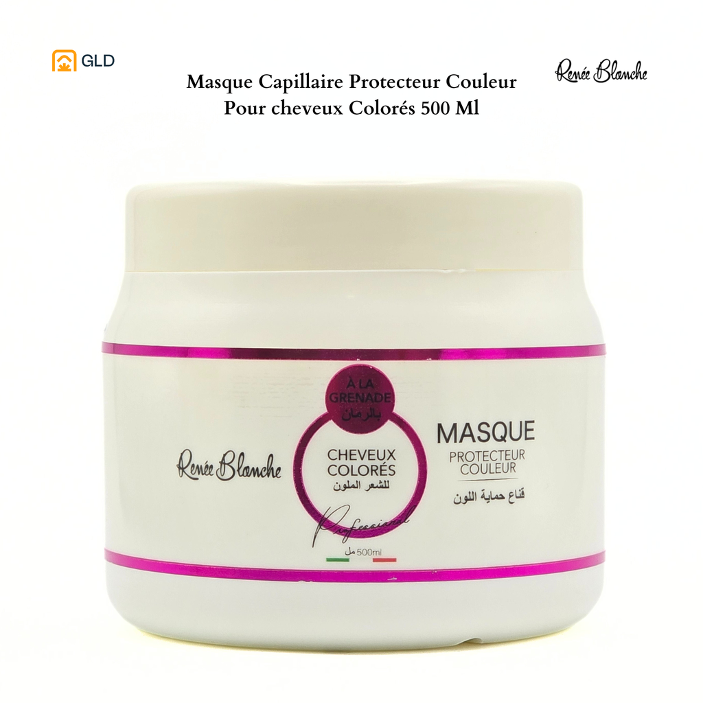 Masque Capillaire Renée Blanche Protecteur Couleur Pour cheveux Colorés 500 Ml