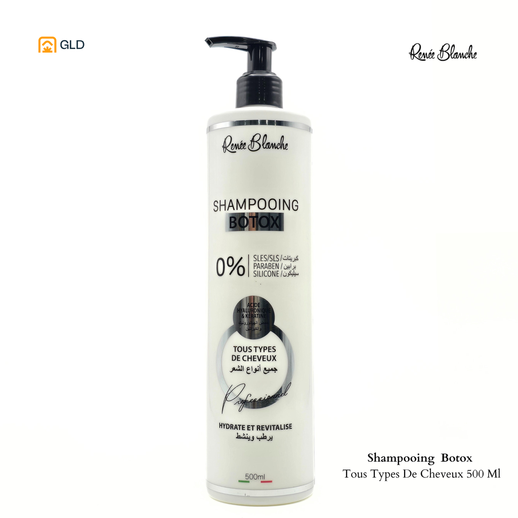 Shampooing Renée Blanche Botox Pour Tous Types De Cheveux 500 Ml