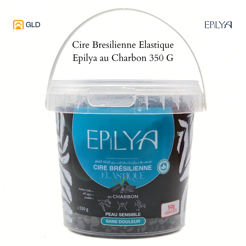 Cire Bresilienne Elastique Epilya au Charbon 350 G