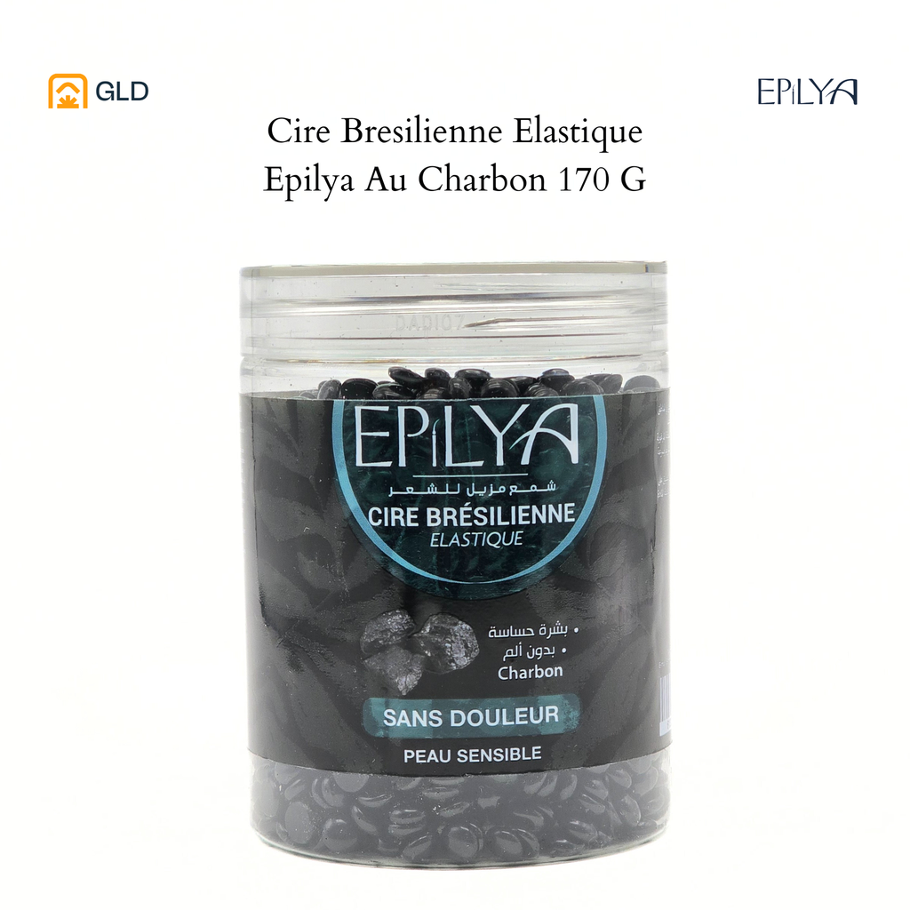 Cire Bresilienne Elastique Epilya Au Charbon 170 G
