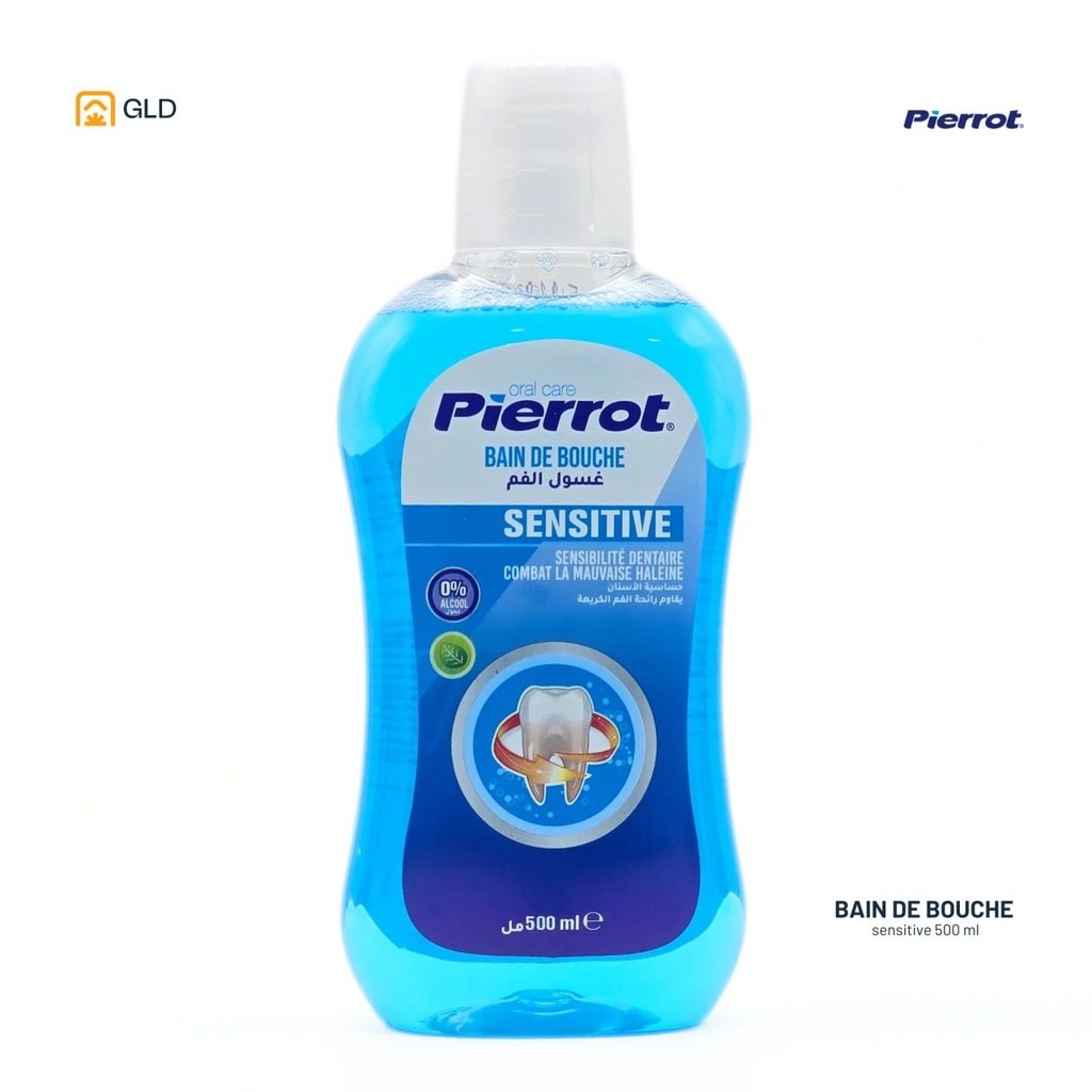 Pierrot Bain De Bouche Sensitive 500Ml Bleu