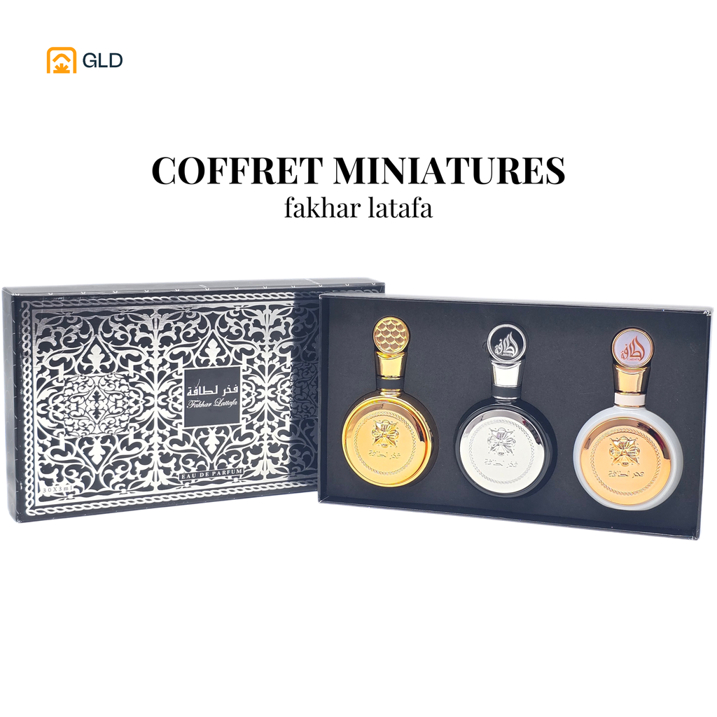 Coffret 3pcs Fakhar Lattafa Noir