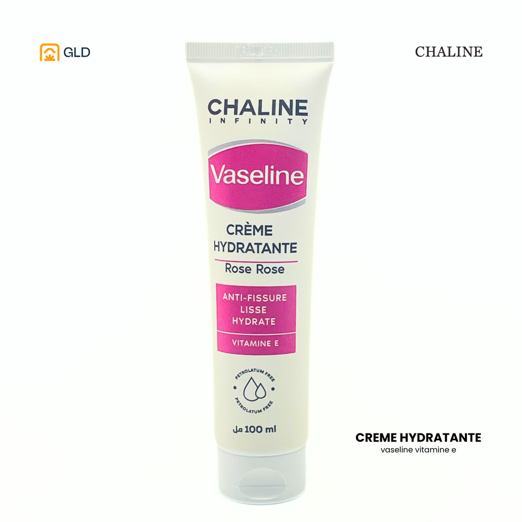 Vaseline Chaline Creme Hydratante 100Ml Au Rose