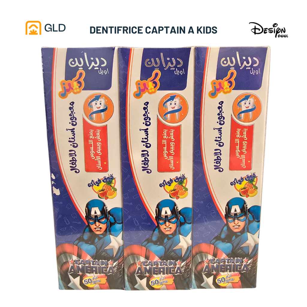 Dentifrice Design Captain America 50g (paquet de 9pcs)