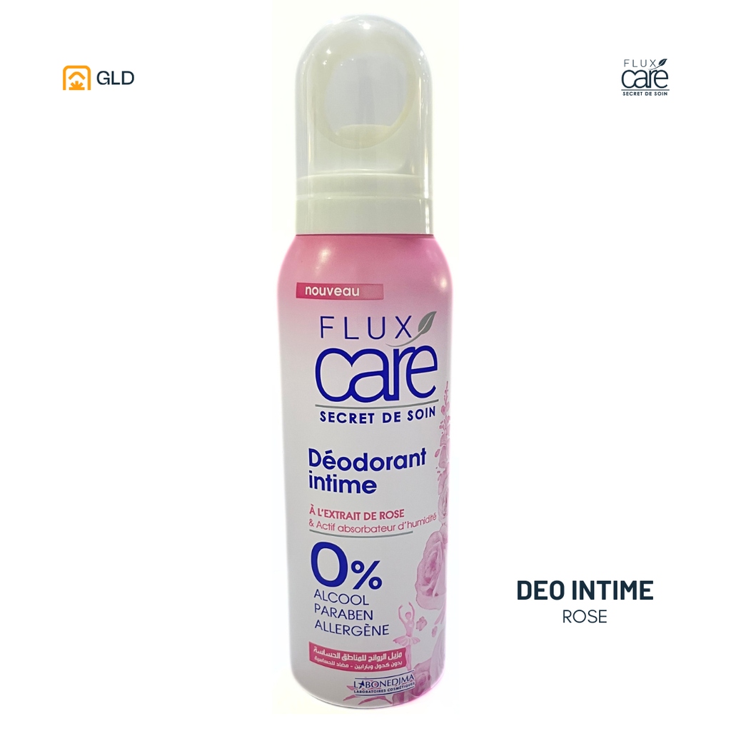 Deodorant Intime FLUX CARE 125 mL (Extrait De Rose)