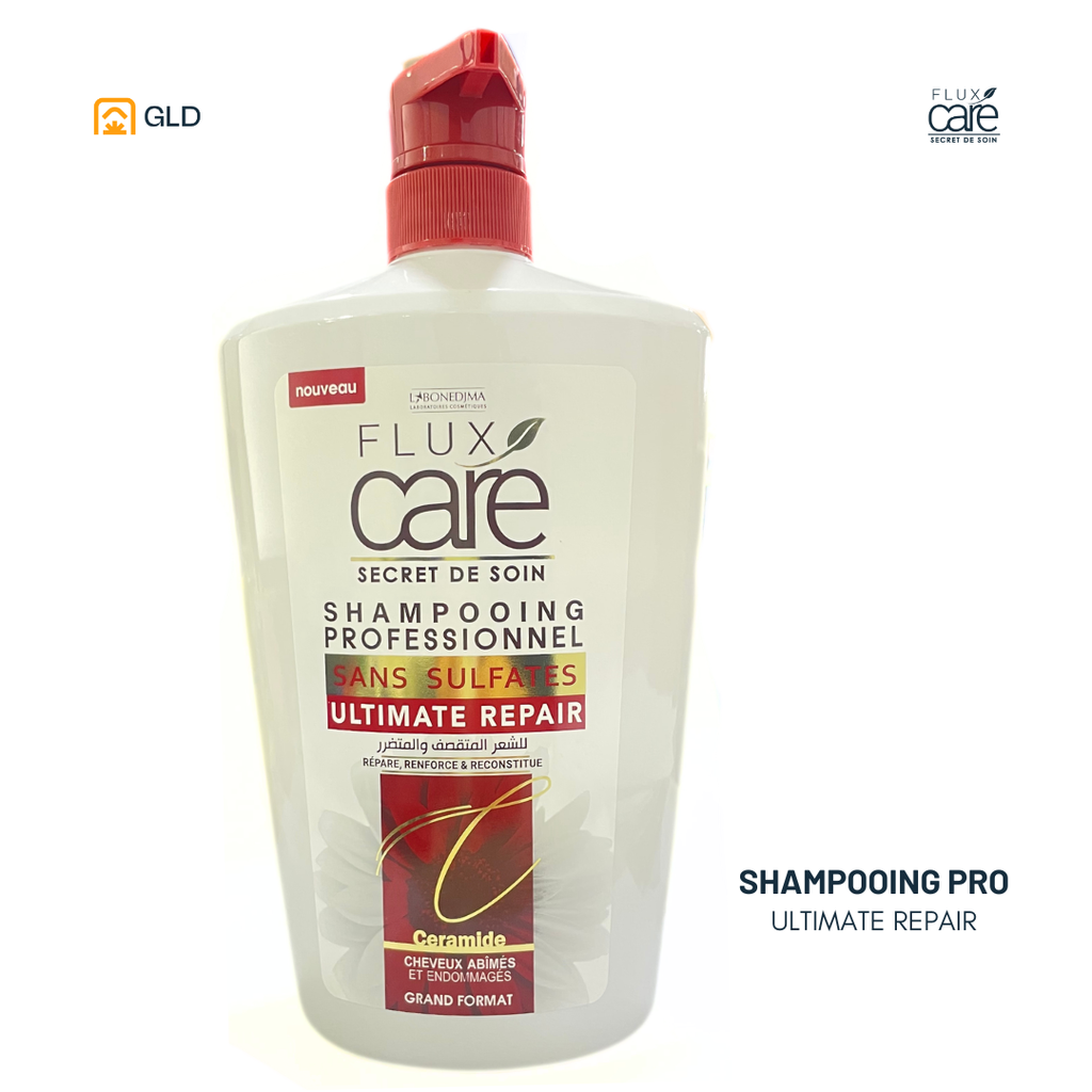 Shampooing FLUX CARE Sans Sulfates 900 mL (Ultimate Repair)