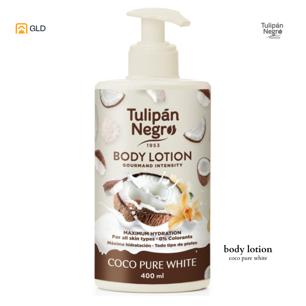 Body Lotion Tulipan Negro Coco Pure White 400ML 