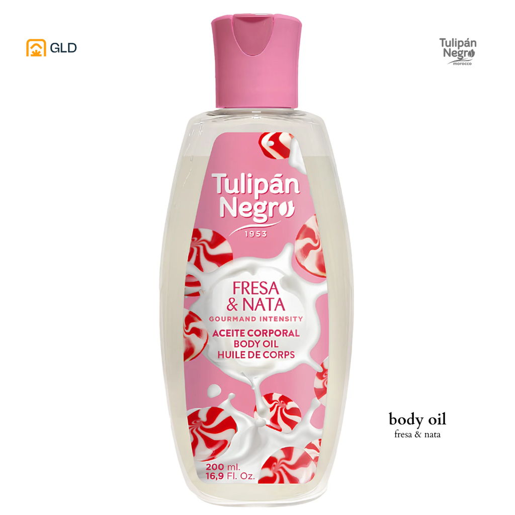 Body Oil Tulipan Negro Fresa Nata 200ML 