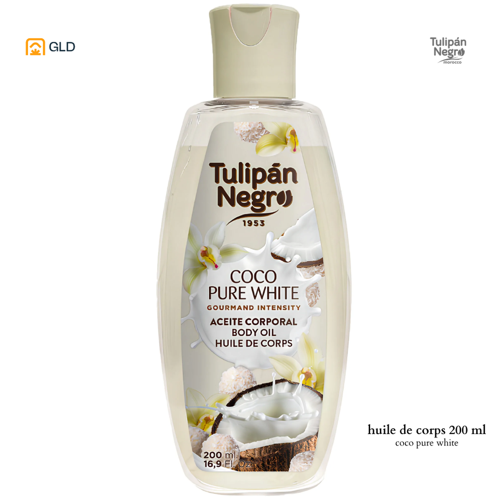 Body Oil Tulipan Coco Negro Pure White B.Oil 200ML 