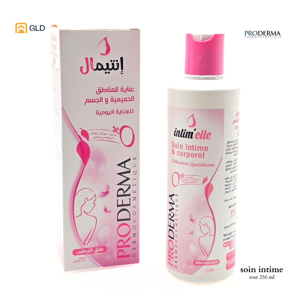 Intimelle Liquide Utlisation Quotidienne Proderma  Rose 250ML