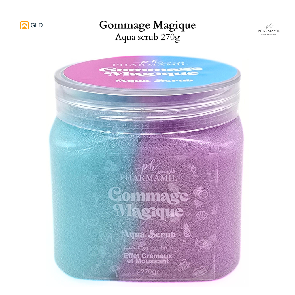 Gommage Magique Pharmamil Aqua Scrub  Mini 270G Nouveau 