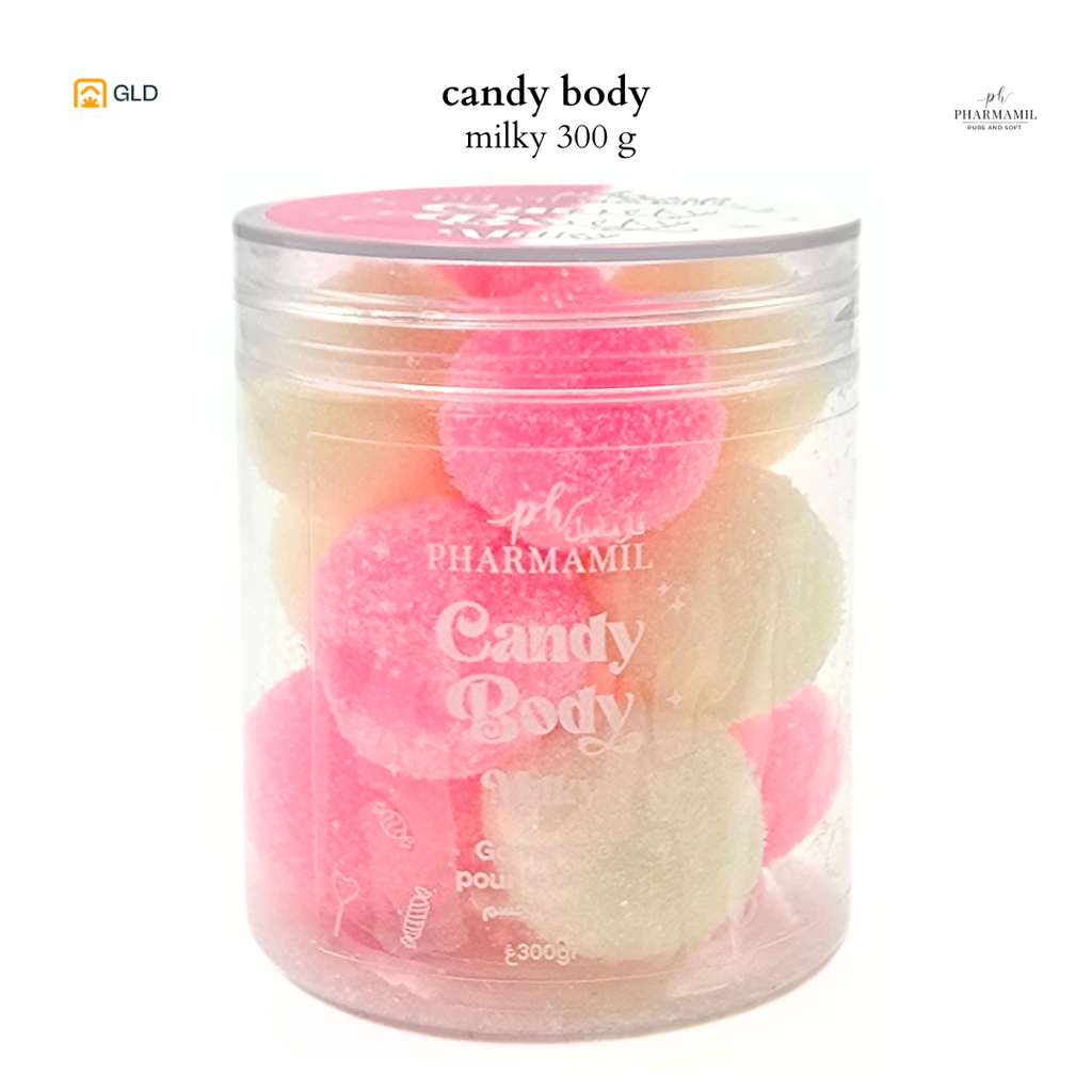 Candy Body White Milky Pharmamil  300g Nouveau 