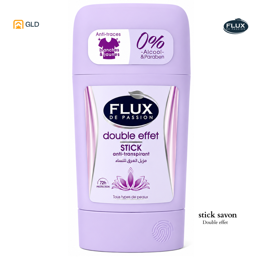 Anti-Transpirant Stick 48h FLUX de Passion Femme 50 mL (Double Effet)