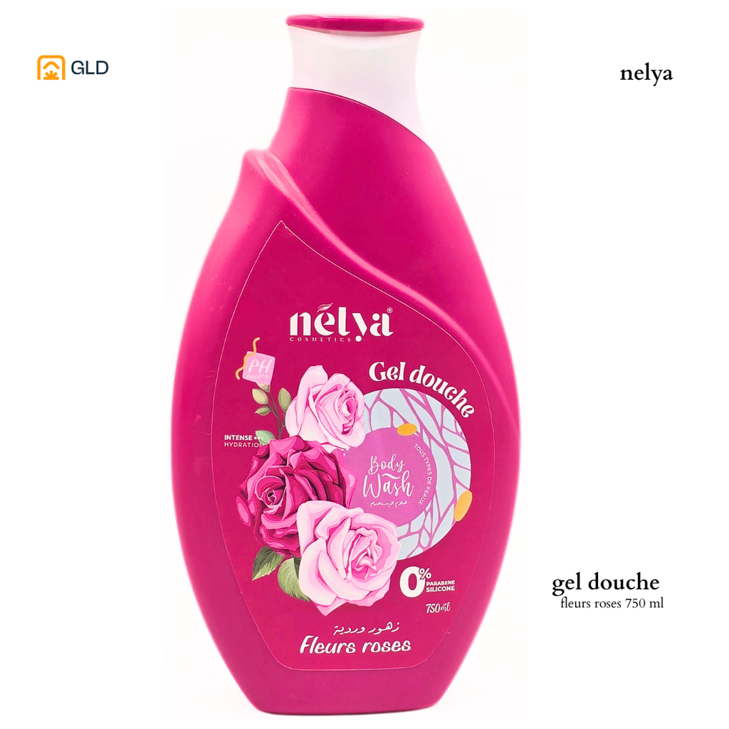 Gel Douche Nelya 750Ml Fleur Rose